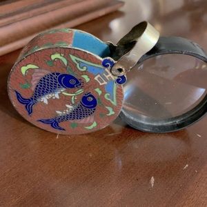 Rare antique Japanese looking Glass